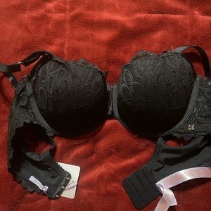 Black Savage Not Sorry Lightly Lined Lace Balconette Bra 40D
